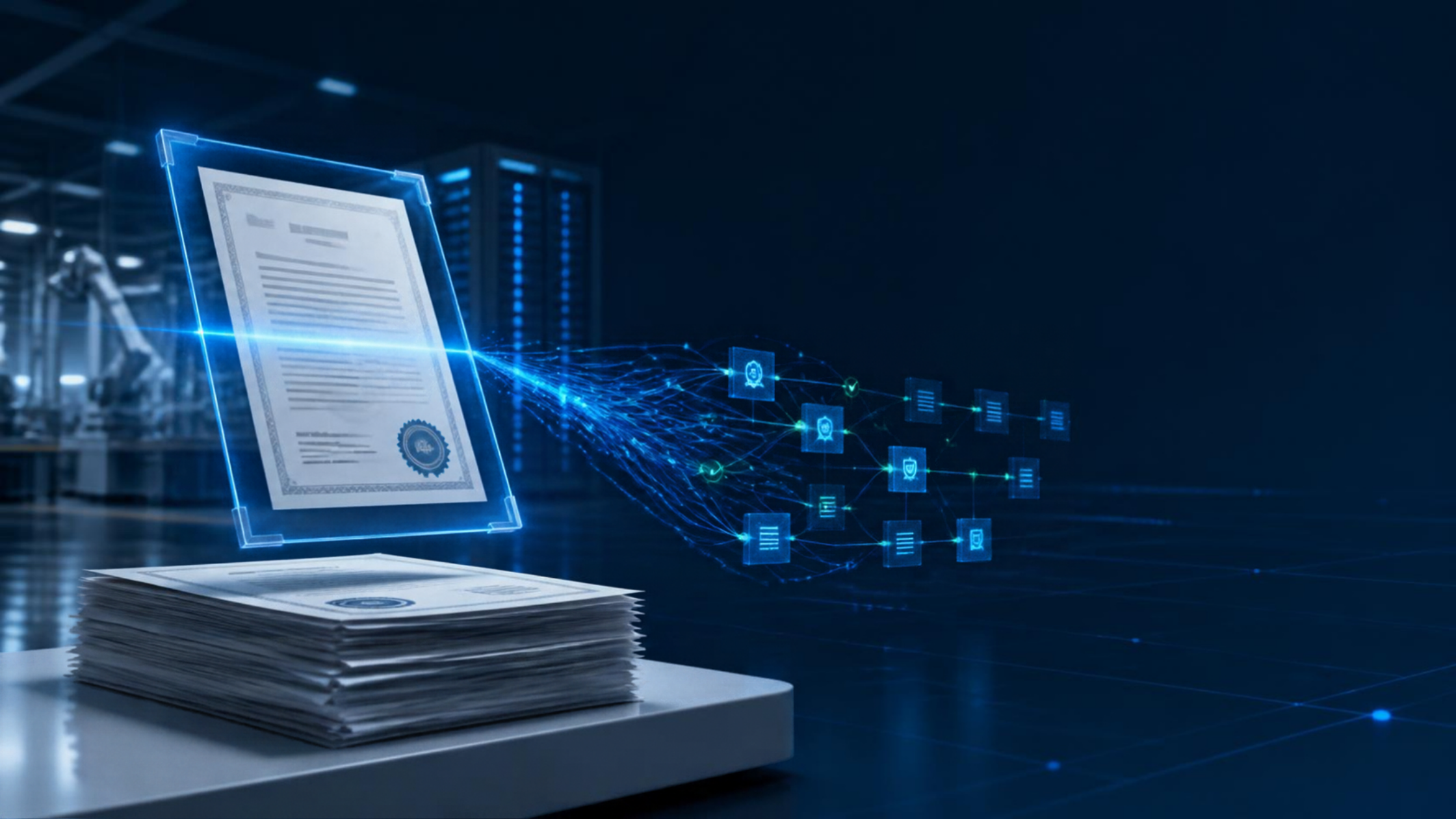 Controllo dei certificati di prodotto con AI Document Processing
