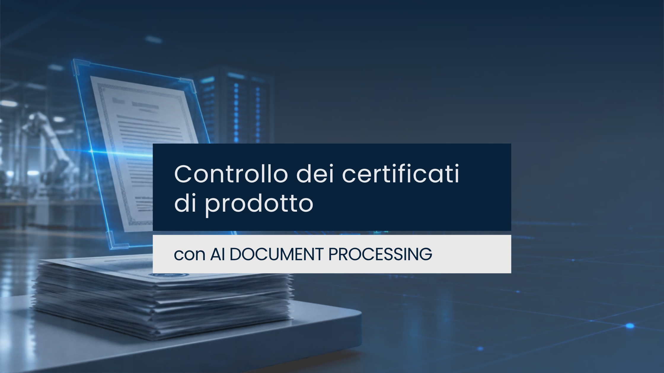 Controllo certificati di prodotto - JM Consulting